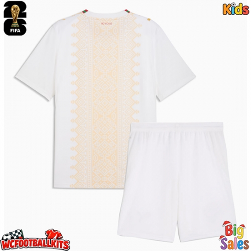 Morocco Replica Away Stadium Kit for Kids World Cup 2026 Short Sleeve (+ pants)